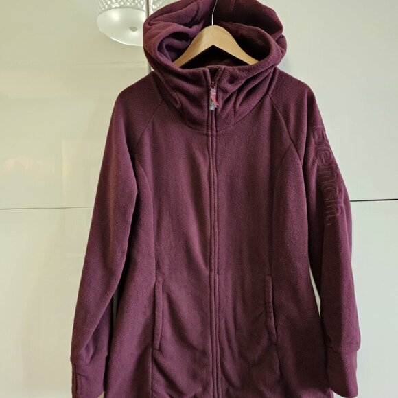 Bench Burgundy Long Fleece Jacket - Picture 2 of 9